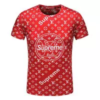 louis vuitton hommes sport t-shirt cheap round double supreme